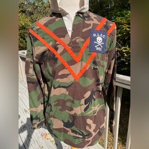 Polo Ralph Lauren Camouflage Camo Long Sleeve Rugby Shirt
